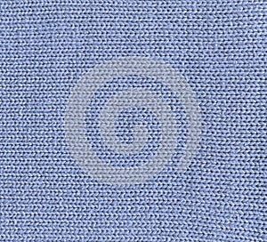 Handmade knitted fabric blue wool background texture