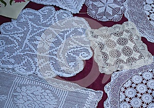 Handmade lace doily