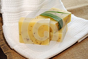 Handmade Lemongrass Herbal Soap Bars