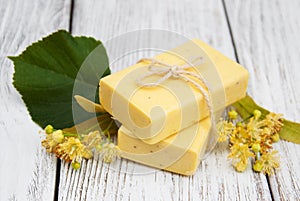 Handmade linden Soap