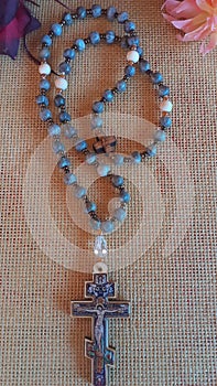 Handmade Mary Tears prayer rope Rosary Orthodox Job`s Tears Prayer Rope.