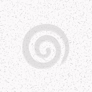 Handmade Mulberry Washi Paper Texture Seamless Pattern. White Background with Tiny Speckled Drawn Flecks . Soft Off Gray Neutral