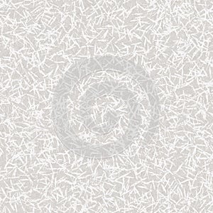 Handmade Mulberry Washi Paper Texture Seamless Pattern. White Background with Tiny Speckled Drawn Flecks . Soft Off Gray Neutral