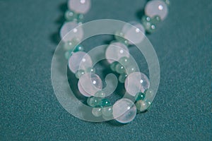 Handmade necklace in semi-precious stones.