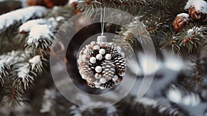 handmade ornament on tree