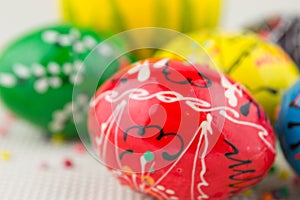 Handmade painted Easter eggs