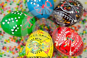 Handmade painted Easter eggs