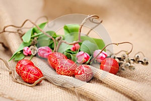 Handmade painted Easter eggs