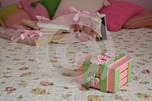 Handmade pink box