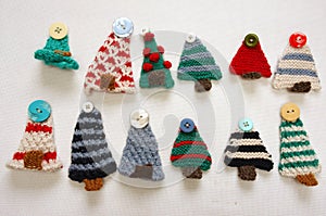 Handmade product, holiday, knitting ornament, Christmas