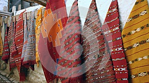 Handmade rugs in Fez