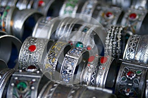Handmade silver bracelets from Morocco