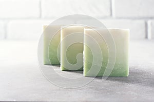 Handmade Soap with Almonds. Organic soap. Spa treatments