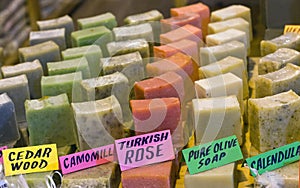 Handmade soap on the Grand Bazaar in Istanbul, Turkey