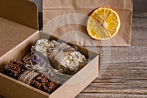 Handmade soap with natural fillers