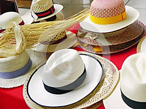 Handmade Straw Panama Hats  Ecuador photo