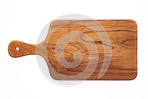 Handmade teak wood chopping board.  Teak wood pallet.  Burmese teak wood board texture. photo