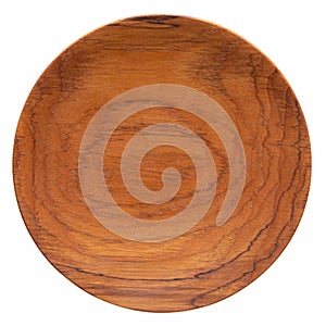 Handmade teak wood plate. Handmade Burmese teak wood tray.