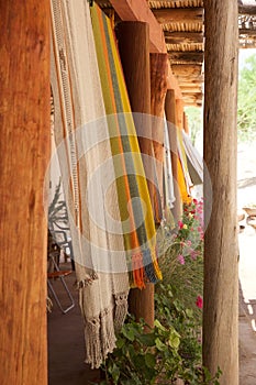 Handmade textile products along the road Camino de Los Artesanos, Jujuy Province, Argentina photo