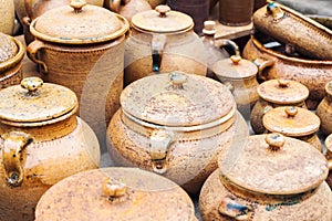 Handmade traditional clay pots