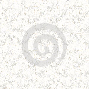 Handmade white gold metallic rice sprinkles paper texture. Seamless washi sheet blur background. Sparkle wedding texture