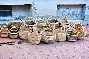 Handmade wicker baskets for sale