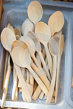 Handmade wooden kitchen utensils spoons for housewives