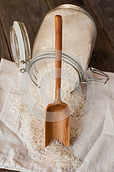 Handmade wooden scoop