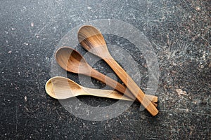 Handmade wooden spoons.