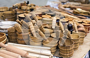 Handmade wooden utensils