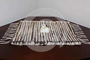 Handmade wool rug