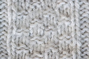 Handmade woolen fabric closeup
