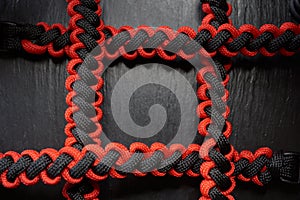 Handmade woven paracord string bracelet