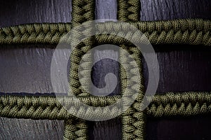 Handmade woven paracord string bracelet