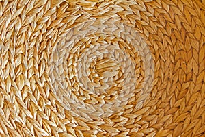 Handmande circular woven basketwork