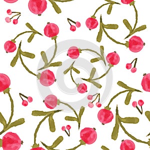 Handpaint watercolor seamless pattern