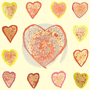 Handpaint watercolor vector background.