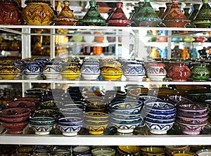 Handpainted ceramics and pottery photo