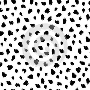 Handpainted Dalmatian Print Repeat Pattern photo