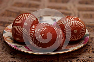 Handpainted Easter eggs. Poland.