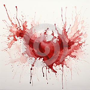 Handpainted splatters of color photo