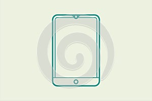 handphone icon. icon related to UI elements. suitable for web site, app, user interfaces,element, printable etc. line icon style.