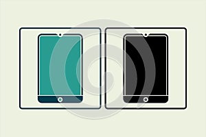 handphone icon. icon related to UI elements. suitable for web site, app, user interfaces,element, printable etc. solid icon style