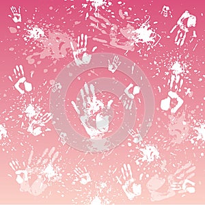 Handprint background