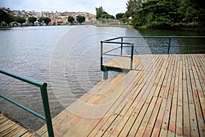 handrail and deck on the dike