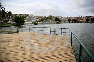 handrail and deck on the dike