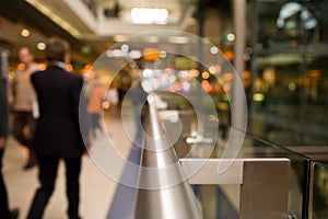 Handrail in Shopping Mall photo