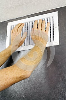 Hands on an Air Vent photo