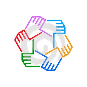 Hands care Helping People Community clipart