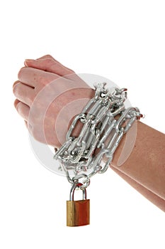 Hands, Chain and Lock